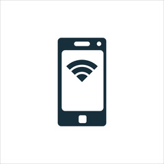 wi-fi icon on white background