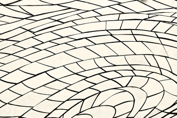 Obraz premium Background of ceramic mosaic on the wall