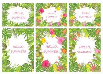 Tropical backgrounds for summer holiday