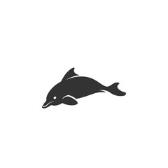 Fototapeta premium Dolphin icon isolated on white background