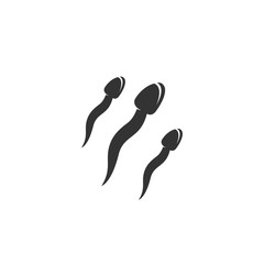 Sperm icon isolated on white background