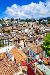 Obraz premium Granada - Albaicin Moorish quarter, Andalusia in Spain