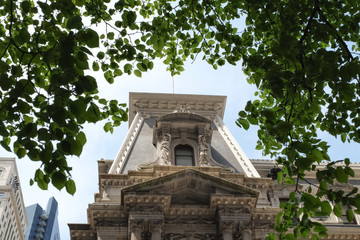 Top of City Hall in downtown Philadelphia, Pennsylvania, USA