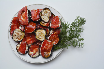 appetizer with eggplant