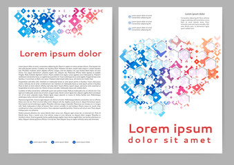 Abstract colored brochure