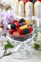 Different kinds of fruit desserts