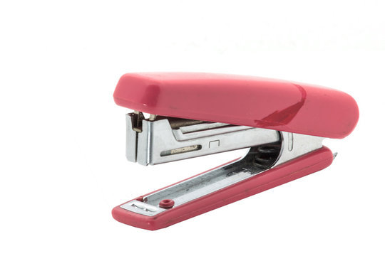 old pink stapler stationary