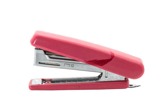 old pink stapler stationary
