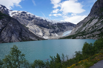 Naklejka na ściany i meble Jostedal glacier, Norway