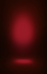 soft red spotlight background blur, dark color shadows and place for standing vertical