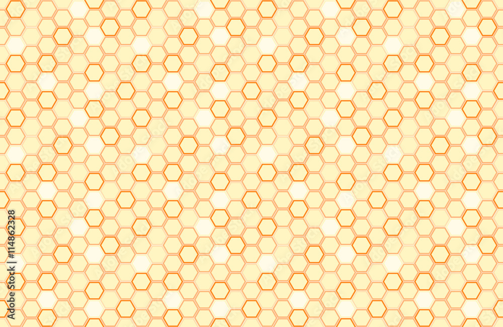 Canvas Prints honeycomb seamless background. simple seamless pattern of bees' honeycomb. illustration. vector. geo