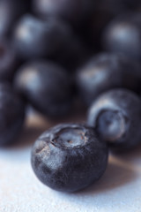 Blueberry pile macro