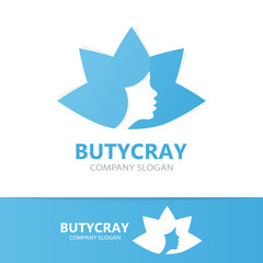 Beautiful woman logo design template