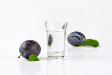 slivovitz and fresh plums