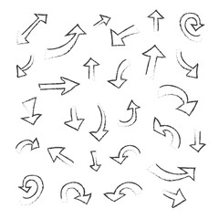 set of beautiful simple arrows for design