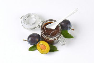 jar of plum butter
