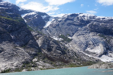 Naklejka na ściany i meble Mountains in Norway
