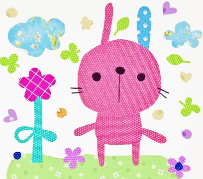 Little bunny. Illustration for children