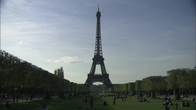 Eiffel Tower and Champ de Mars, Paris