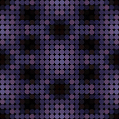 Kaleidoscopic low poly circle style vector mosaic background