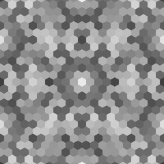 Kaleidoscopic low poly hexagon style vector mosaic background