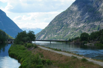 Laerdal, river, Norway