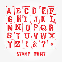 Stamp font sim 3