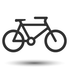 Fototapeta premium Bicycle icon on white background. Vector illustration.