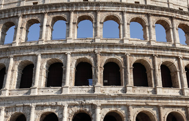 Obraz premium Closeup of the Roman Colosseum 