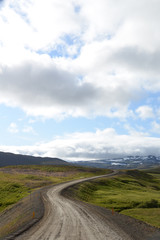 Naklejka premium Schotterpiste auf Island