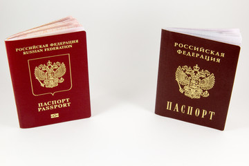 Russian passport and a passport