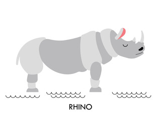 Rhino african animal 1