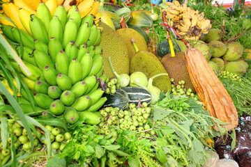 pile of fresh fruits and vegetables