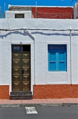 Typisches mediterranes, spanisches Haus auf der Insel La Gomera, in Spanien
