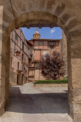 Naklejka premium Pueblos medievales de España, Albarracín en la provincia de Teruel