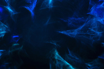 Blue and black abstract background, fractal