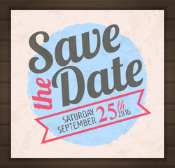 Save the date card