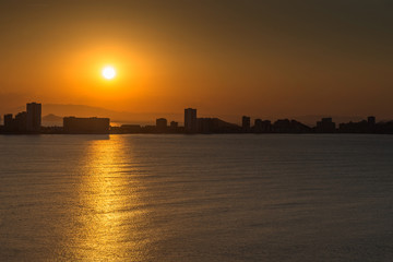 Fototapeta premium Sunset, Mediterranean, Cabo de Palos. Spain. 
