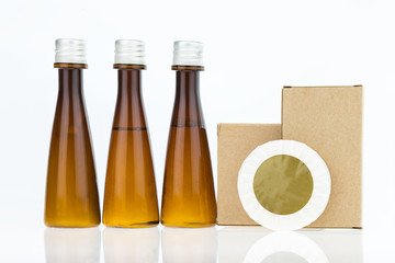 Tubes of bathroom amenity contains