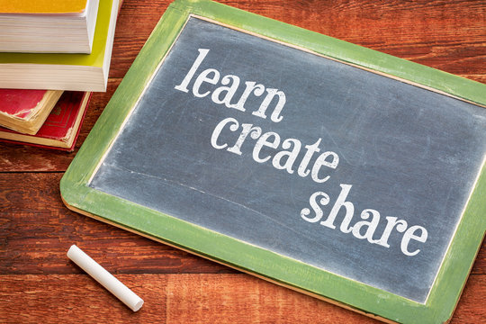 learn, create and share