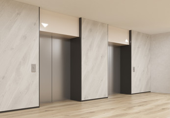 Interior with elevators © ImageFlow