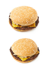 Fresh hamburger isolated