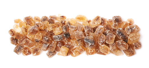 Line of brown rock sugar