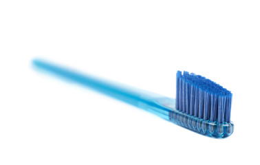 Plastic toothbrush isolated