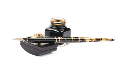 Ink writing tools composition isolated