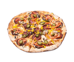 Mexican pizza isolated