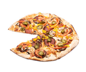 Mexican pizza isolated