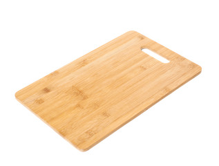 Wooden cutting board isolated