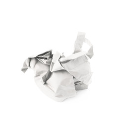 Crumbler paper bag isolated