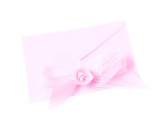 Paper envelope decorated with the bow